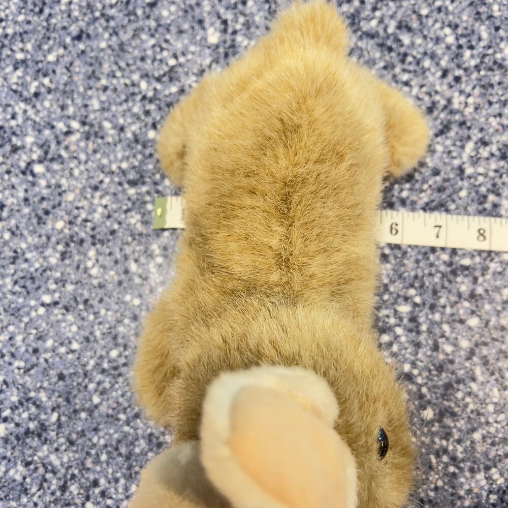 BUTTONS Bunny Rabbit Plush Ty 1997 Brown Tan 10" Stuffed Animal Toy Vintage - Picture 7 of 8